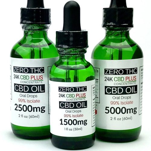 24KCbdPlus 1500mg CBD Tincture Oil (Isolate)