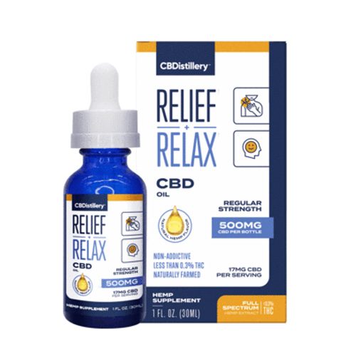 CBDistillery 500mg CBD Tincture Oil (Full Spectrum)